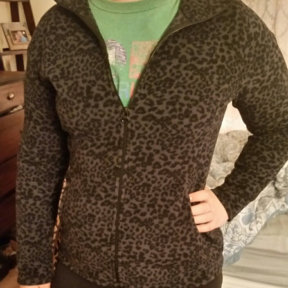 Fleece Cheetah Print Zip Up Old Navy - Picture 7 of 7